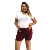 Kit Roupas Para Gestante 3 Shorts Gravida Malha Brinde