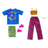Kit Roupas Roupinhas P Boneca Barbie C Acess Original
