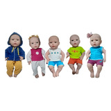 Kit Roupinhas Bebê Reborn Newborn 36cm Da Divertoys 10 Peças