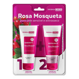 Kit Sabonete Gel Esfoliante Rosa Mosqueta Dermachem