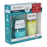 Kit Sabonete Líquido Original Pele Mista A Oleosa 120ml Scrub Sabonete Cremoso Esfoliante 60g Dermotivin
