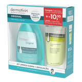 Kit Sabonete Líquido Original Pele Mista A Oleosa 120ml Scrub Sabonete Cremoso Esfoliante 60g Dermotivin