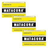 Kit Sabonetes Matacura Sarnicida E Antipulgas Para Cães Adultos E Sêniors 3 X 80g