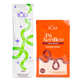 Kit Sachê Monomer Pó Acrílico Para Unhas Cover Nude Vòlia