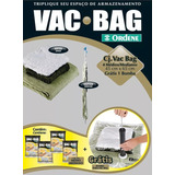 Kit Saco A Vácuo Com 4 Unid Médio Bomba Vac Bag Ordene