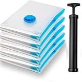 Kit Saco á Vácuo P Embalar Vac Bag Mais Espaço Mala Viagem Guarda Roupa Fácil De Usar Reutilizável Premium 5un 50x60cm