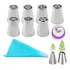 Kit Saco Confeiteiro Silicone Bico Russo Adaptador 11 Peças