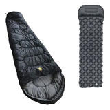Kit Saco De Dormir Ultraligth Colchonete Inflável Dott