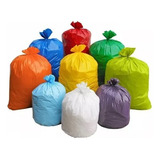 Kit Saco De Lixo Colorido 60l Litros 4 Cores 50 Cada Cor