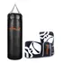 Kit Saco De Pancada Gorilla Profissional   Luva Bate saco Cor Preto