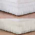 Kit Saia Para Cama Box Casal Perolla 02 Pc - Branco E Palha