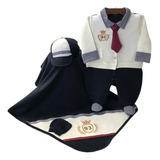 Kit Saída De Maternidade Menino Social Boy Completo 5 Pçs