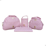 Kit Saída Maternidade Bolsa E Frasqueira Completo