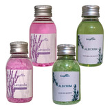 Kit Sais E Espumas Banheira Hidro Spa Ofuro Alecrim Lavanda