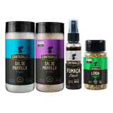 Kit Sal Parrilla Original Alho Fumaça Liquida lemon Peper