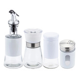Kit Saleiro Pimenteiro Moedor Galheteiro Porta Temperos Prof