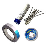 Kit Salva Chip 50g Malha Dessoldadora Fita Aluminio 24mm