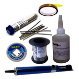 Kit Salva Chip Malha Fluxo Dessolda Solda Kapton Smd Sugador