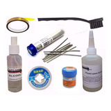 Kit Salva Chip Malha Fluxo Dessolda Solda Kapton Xg50 Escova