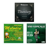 Kit Samba 3 Encordoamentos Violão Banjo Cavaco 03
