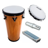 Kit Samba Pagode Timba Phx + Reco + Ganza + Pandeiro Torelli