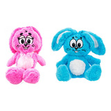 Kit Sansão E Dalila Pelúcia Bonecos Coelhinhos Crianças Bebe