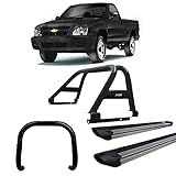 Kit Santo Ant Duplo Quebra Mato Estribo Pers S10 94 11 PRETO