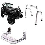 Kit Santo Antonio Estribo CROMO Compatível Com JEEP WILLYS 1950 20004