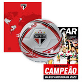 Kit São Paulo Bola De Futebol Poster Copa Do Brasil Livro