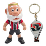 Kit São Paulo Mascote Camisa 2 Chaveiro Cortador Unha