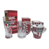 Kit São Paulo Spfc Presente Copo Canecas Torcedor Licenciado