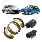 Kit Sapata Cilindro De Freio Roda Tras Peugeot 206 207 Hatch