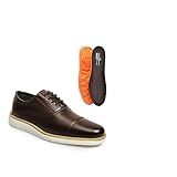 sapato masculino oxford palmilha marrom numeric numeric