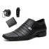 Kit Sapato Social Elegante Sport Fino Confortável Acessórios