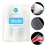Kit Saquinhos Plásticos Com Ranhuras Transparente P Seladora