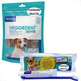 Kit Saúde Oral Cet Pasta E Veggiedent Fresh Virbac Cães Gato