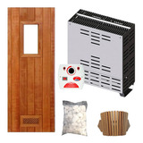 Kit Sauna Seca 6kw Sodramar   Quadro Analógico   Até 10m  220v