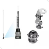 Kit Saveiro Strada Enfeite Antena Vhf Suporte Tubos Parafuso