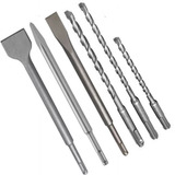 Kit Sds Plus 6 Pçs P martelete Brocas talhadeiras E Ponteiro