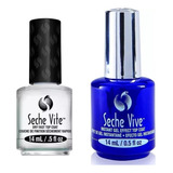 Kit Seche Vite Seche Vive Top Coat Base Unhas Secagem