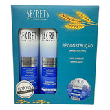 Kit Secrets Reconstrução Shamp Condicionador Mini Máscara