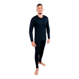 Kit Segunda Pele Frio 1 Blusa 1 Calça Proteção Flanelada
