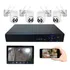 Kit Segurança 4 Câmera Ip Wifi Externa+dvrnvr 4ch+monitor 9p