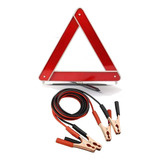Kit Segurança Automotiva Triangulo Cabo Chupeta De Bateria