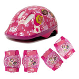 Kit Segurança Infantil Capacete joelheira cotoveleira Tam M