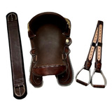 Kit Sela Crioula Loro Trava C Estribos barrigueira Neoprene