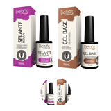 Kit Selante Top Coat 10ml Gel Base Blindagem 10ml Beltrat