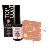 Kit Selante Top Coat Volia Clear Fibra 4 Metros 2 Unidades