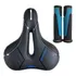 Kit Selim Sela Bike Largo Macio Gts Vazado C/ Manopla