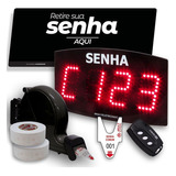 Kit Senha Digital Painel Eletrônico Dispensador